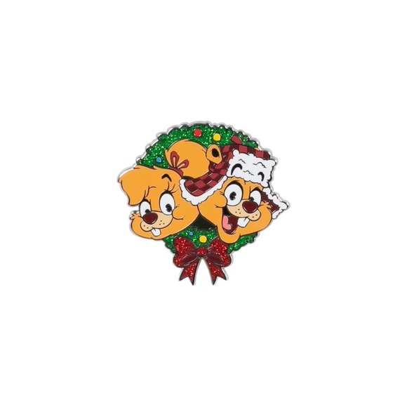 2023 Universal Studios Earl & Pearl the Squirrels Wreath Pin - Picture 2 of 2